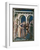 St Martin Is Knighted, 1312-1317-Simone Martini-Framed Giclee Print