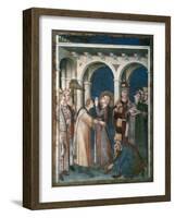 St Martin Is Knighted, 1312-1317-Simone Martini-Framed Giclee Print