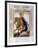 St Martin of Tours, 4th Century-null-Framed Giclee Print