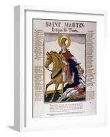 St Martin of Tours, 4th Century-null-Framed Giclee Print