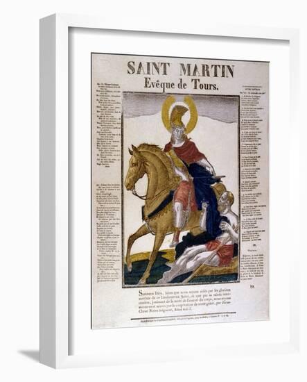 St Martin of Tours, 4th Century-null-Framed Giclee Print