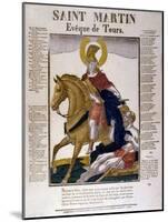 St Martin of Tours, 4th Century-null-Mounted Giclee Print