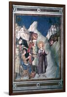 'St Martin Renounces his Weapons', 1312-1317.  Artist: Simone Martini-Simone Martini-Framed Giclee Print