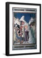 'St Martin Renounces his Weapons', 1312-1317.  Artist: Simone Martini-Simone Martini-Framed Giclee Print