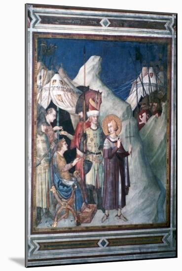 'St Martin Renounces his Weapons', 1312-1317.  Artist: Simone Martini-Simone Martini-Mounted Giclee Print