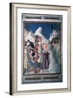 'St Martin Renounces his Weapons', 1312-1317.  Artist: Simone Martini-Simone Martini-Framed Giclee Print