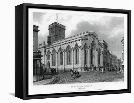 St Martin's Church, Carfax, Oxford, 1835-John Le Keux-Framed Stretched Canvas