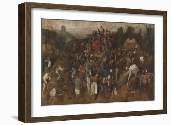 St. Martin's Day Kermis, 1565-1569-Pieter Bruegel the Elder-Framed Giclee Print