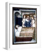 St Martin's Dream, 14th Century-Simone Martini-Framed Giclee Print