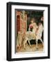 St. Martin Sharing His Cloak with the Beggar, from the Life of St. Martin, 1326-Simone Martini-Framed Giclee Print