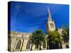 St. Mary and All Saints Church with Its Twisted Spire, Chesterfield, Derbyshire, England, UK-Neale Clarke-Stretched Canvas