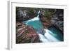 St. Mary Falls, Glacier National Park, Montana-Russ Bishop-Framed Photographic Print