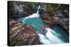 St. Mary Falls, Glacier National Park, Montana-Russ Bishop-Stretched Canvas