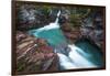 St. Mary Falls, Glacier National Park, Montana-Russ Bishop-Framed Photographic Print