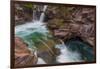 St Mary Falls in Glacier National Park, Montana, Usa-Chuck Haney-Framed Photographic Print