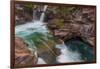 St Mary Falls in Glacier National Park, Montana, Usa-Chuck Haney-Framed Photographic Print