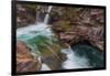 St Mary Falls in Glacier National Park, Montana, Usa-Chuck Haney-Framed Photographic Print