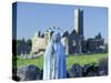 St. Mary Figurine, Quinn Abbey, County Clare, Ireland-William Sutton-Stretched Canvas