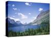 St. Mary Lake and Wild Goose Island, Glacier National Park, Rocky Mountains, USA-Geoff Renner-Stretched Canvas