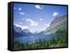 St. Mary Lake and Wild Goose Island, Glacier National Park, Rocky Mountains, USA-Geoff Renner-Framed Stretched Canvas