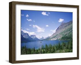 St. Mary Lake and Wild Goose Island, Glacier National Park, Rocky Mountains, USA-Geoff Renner-Framed Photographic Print