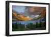 St Mary Lake at Sunrise, Glacier National Park, Montana, USA-Charles Gurche-Framed Photographic Print