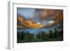 St Mary Lake at Sunrise, Glacier National Park, Montana, USA-Charles Gurche-Framed Photographic Print