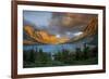 St Mary Lake at Sunrise, Glacier National Park, Montana, USA-Charles Gurche-Framed Photographic Print