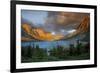 St Mary Lake at Sunrise, Glacier National Park, Montana, USA-Charles Gurche-Framed Photographic Print