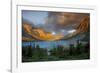 St Mary Lake at Sunrise, Glacier National Park, Montana, USA-Charles Gurche-Framed Photographic Print