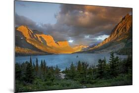 St Mary Lake at Sunrise, Glacier National Park, Montana, USA-Charles Gurche-Mounted Photographic Print