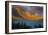 St Mary Lake at Sunrise, Glacier National Park, Montana, USA-Charles Gurche-Framed Photographic Print