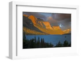 St Mary Lake at Sunrise, Glacier National Park, Montana, USA-Charles Gurche-Framed Photographic Print