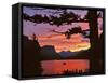 St Mary Lake at Sunset, Glacier National Park, Montana, USA-Jaynes Gallery-Framed Stretched Canvas