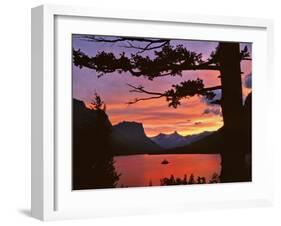 St Mary Lake at Sunset, Glacier National Park, Montana, USA-Jaynes Gallery-Framed Photographic Print