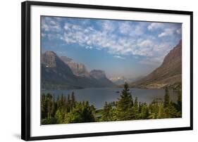 St. Mary Lake from Wild Goose Island Lookout, Glacier National Park, Montana, USA-Roddy Scheer-Framed Photographic Print