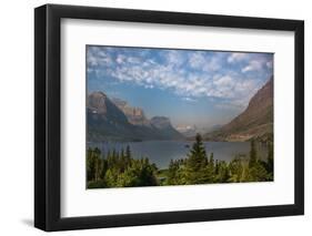 St. Mary Lake from Wild Goose Island Lookout, Glacier National Park, Montana, USA-Roddy Scheer-Framed Photographic Print