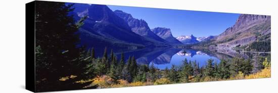 St Mary Lake Glacier National Park, MT-null-Stretched Canvas