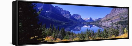 St Mary Lake Glacier National Park, MT-null-Framed Stretched Canvas