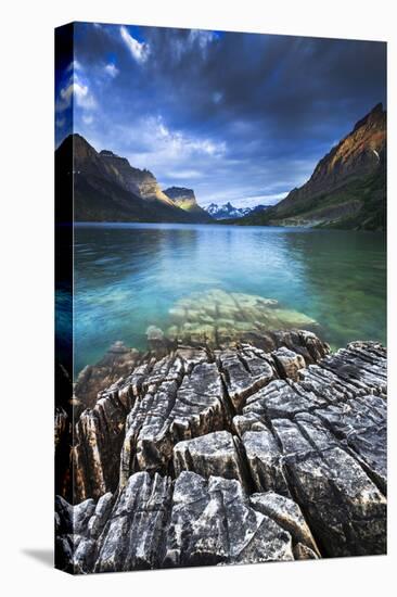 St. Mary Lake Glacier National Park-Jason Savage-Stretched Canvas