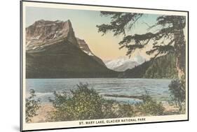 St. Mary Lake, Glacier National Park-null-Mounted Premium Giclee Print