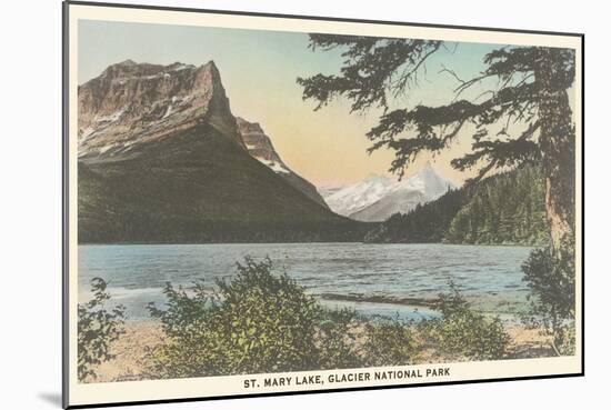 St. Mary Lake, Glacier National Park-null-Mounted Art Print