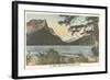 St. Mary Lake, Glacier National Park-null-Framed Art Print