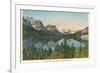 St. Mary Lake, Glacier Park, Montana-null-Framed Premium Giclee Print