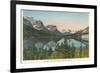 St. Mary Lake, Glacier Park, Montana-null-Framed Premium Giclee Print