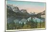 St. Mary Lake, Glacier Park, Montana-null-Mounted Art Print