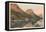 St. Mary Lake, Glacier Park, Montana-null-Framed Stretched Canvas
