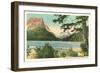 St. Mary Lake, Glacier Park, Montana-null-Framed Art Print