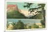 St. Mary Lake, Glacier Park, Montana-null-Mounted Premium Giclee Print