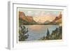 St. Mary Lake, Glacier Park, Montana-null-Framed Art Print